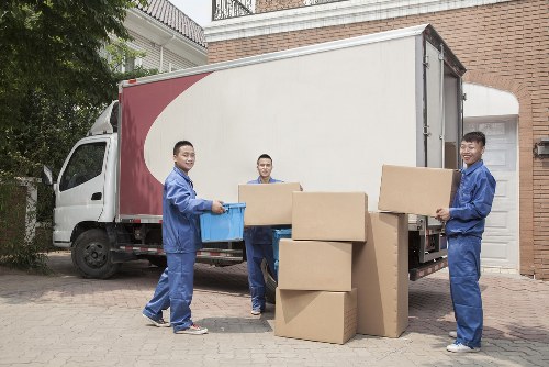 Removal team planning a house move in Wandsworth street