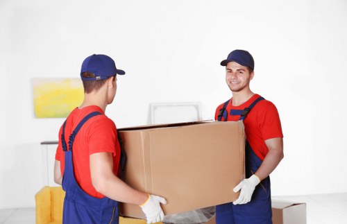 Office removals team planning a commercial move in Wandsworth