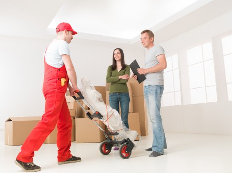 Preparation for a Wandsworth commercial move with organised office items