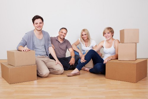 Careful loading of furniture during a local flat removal in Wandsworth