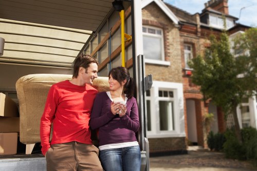 Securely loaded van prepared for a safe removal