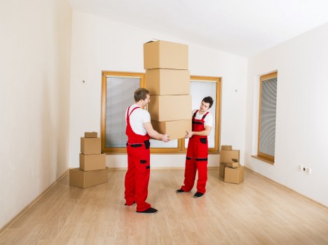Local commercial removals vehicle supporting an office relocation